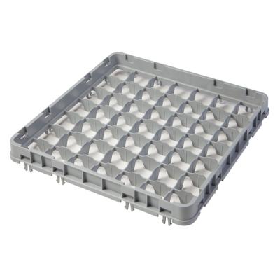 Nástavec koše half drop 500x500 mm šedý, model E2, Cambro, počet přihrádek: 49 (7x7), rozměr přihrádky: 62x62 mm, Světle šedá,…
